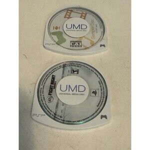 PSP Games Lot Of 2 , Disc Only Fight Night Round 3, Sampler Disc